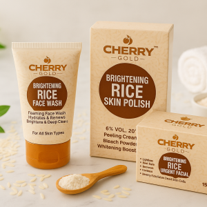 Cherry Gold Brightening Rice Facial Kit 2025