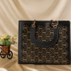 Luxury Black Dior Pattern Handbag 2025